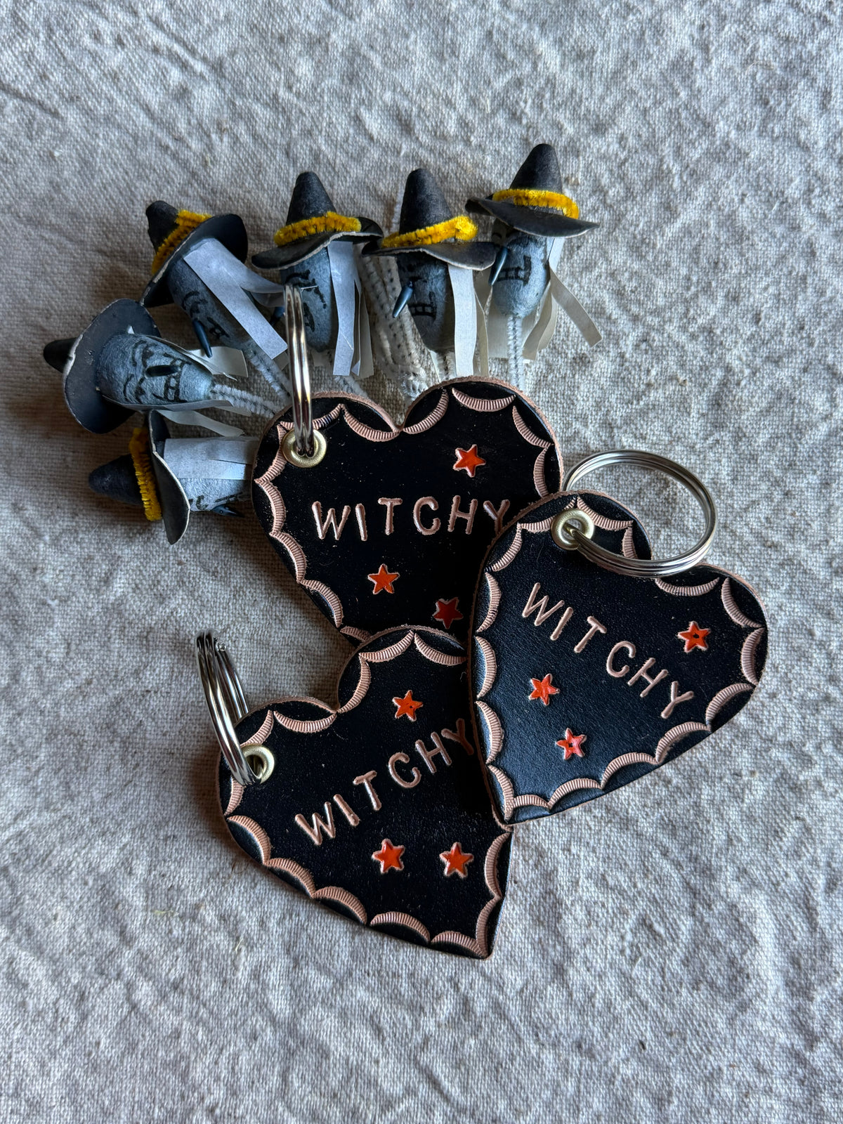 Witchy Heart Fobs