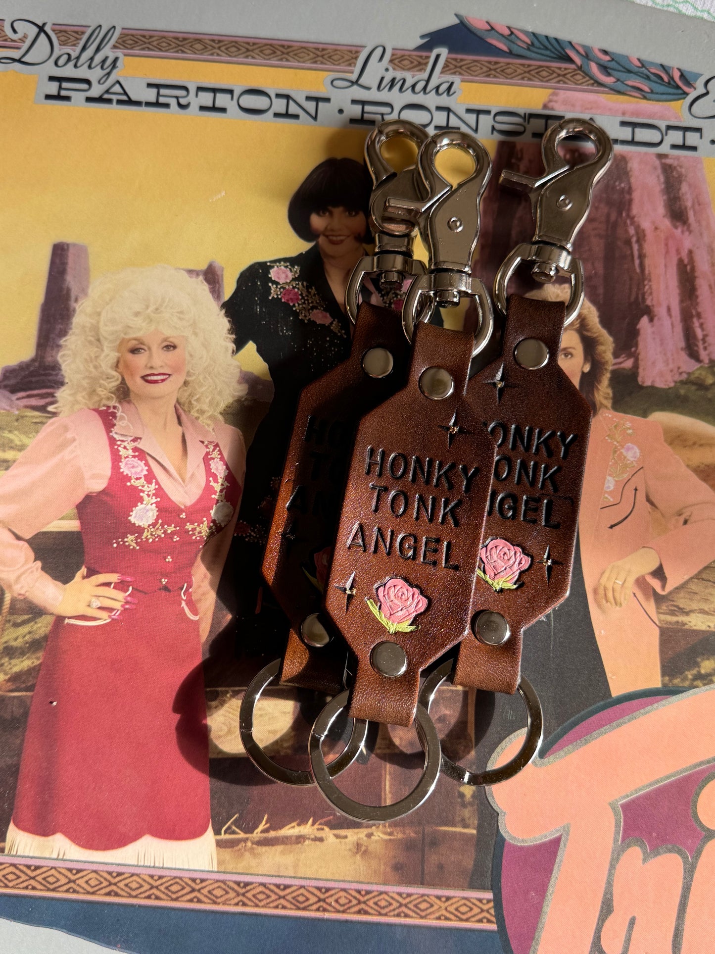 PRE ORDER- Honky Tonk Angel Keychain