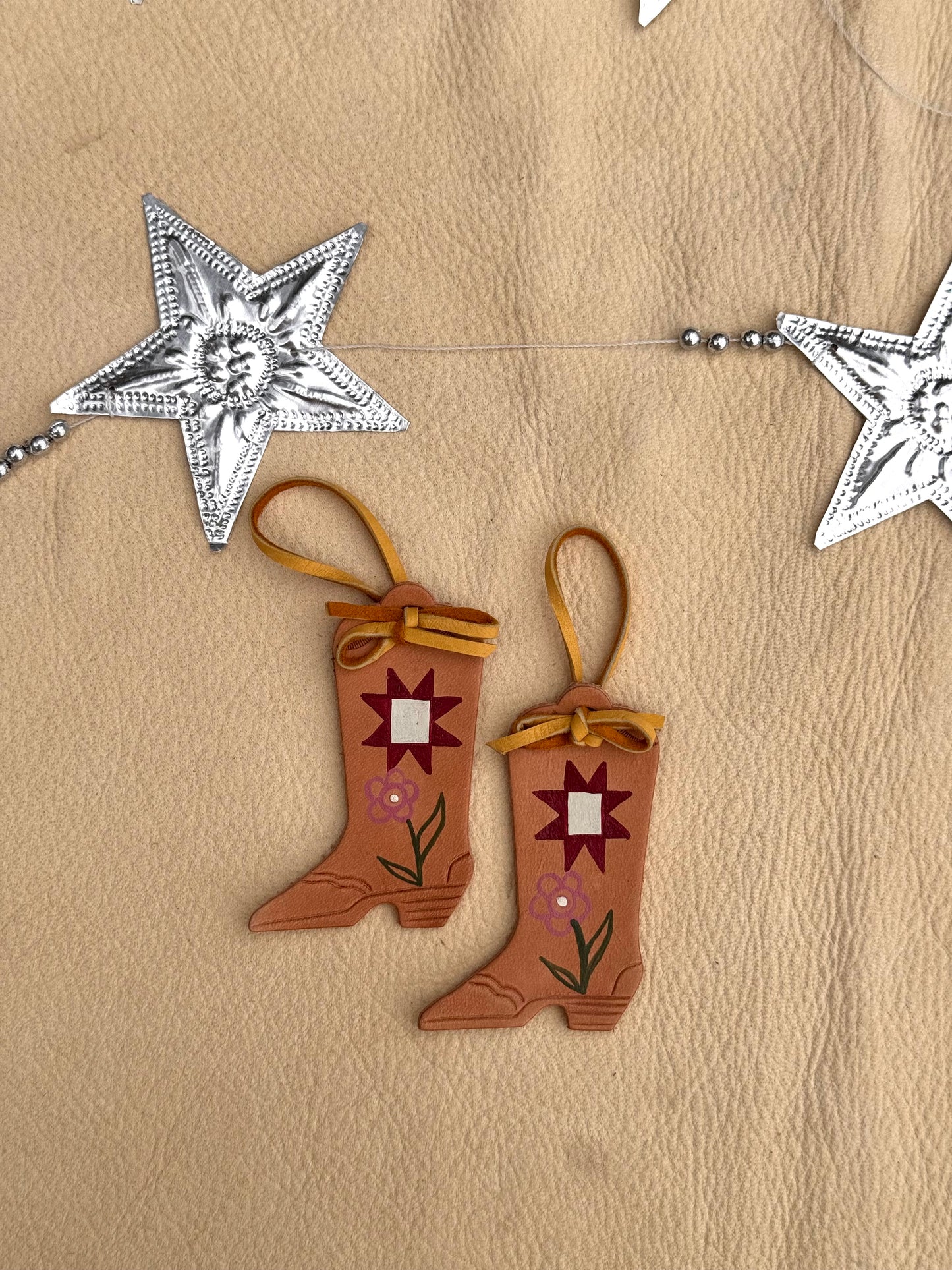 Quilted Boot Ornament