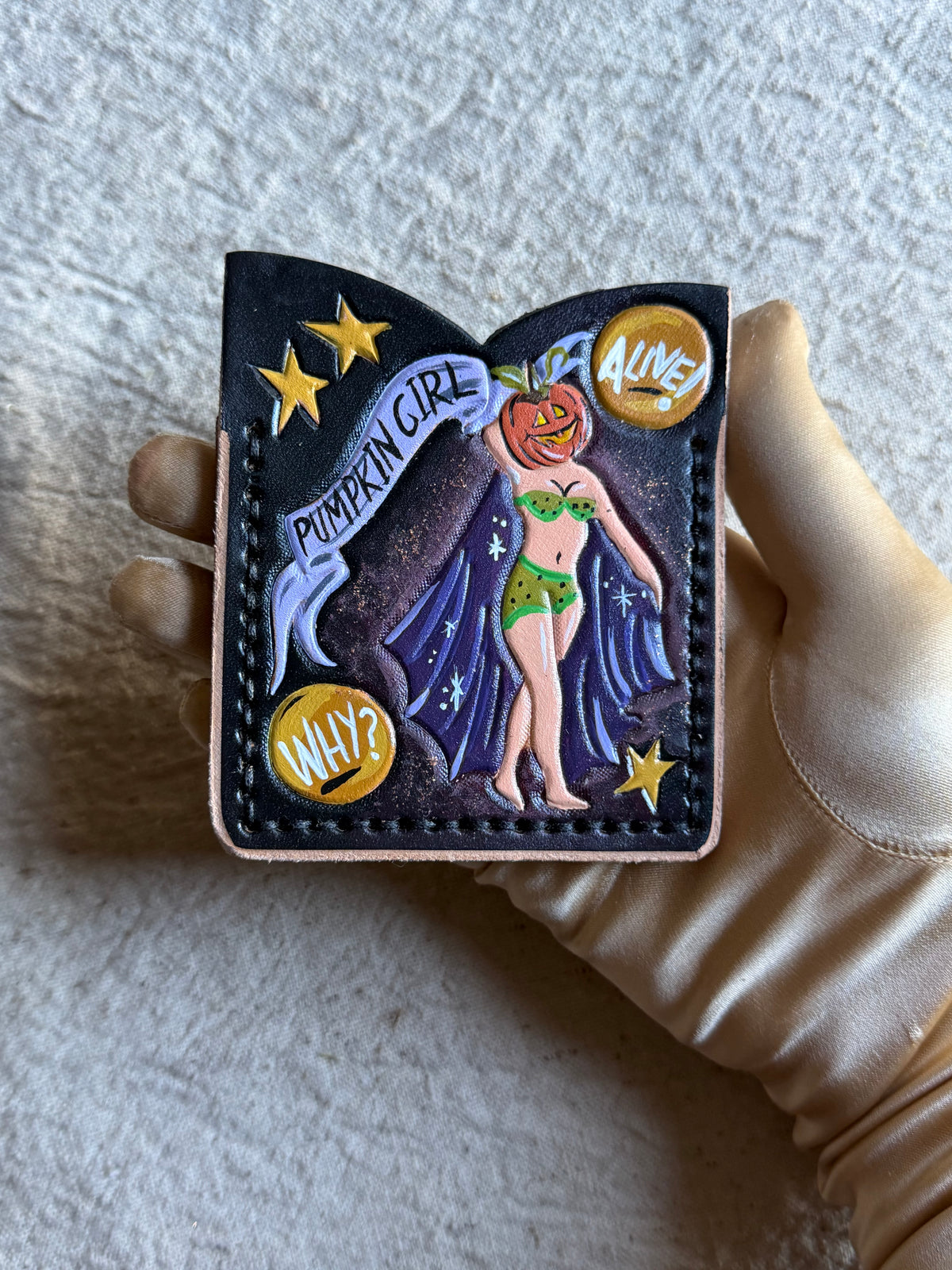 Pumpkin Girl! ALIVE!! Card Holder