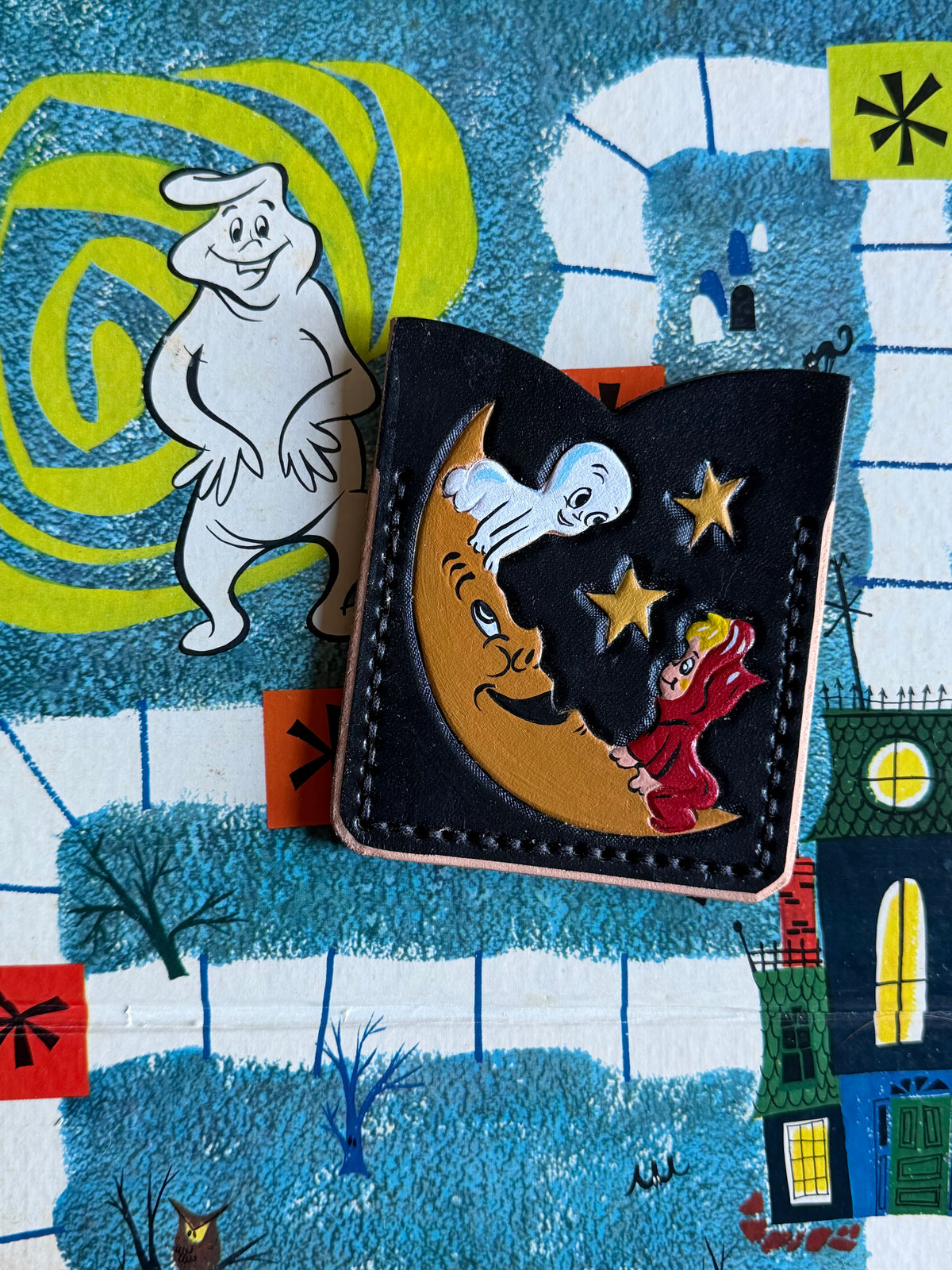 Casper & Wendy take the moon Card Holder