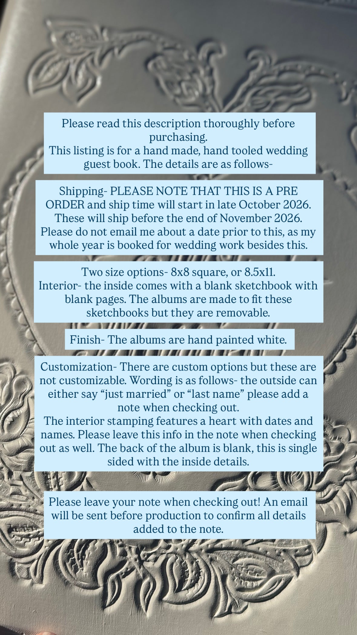 Pre order- WEDDING GUEST BOOK