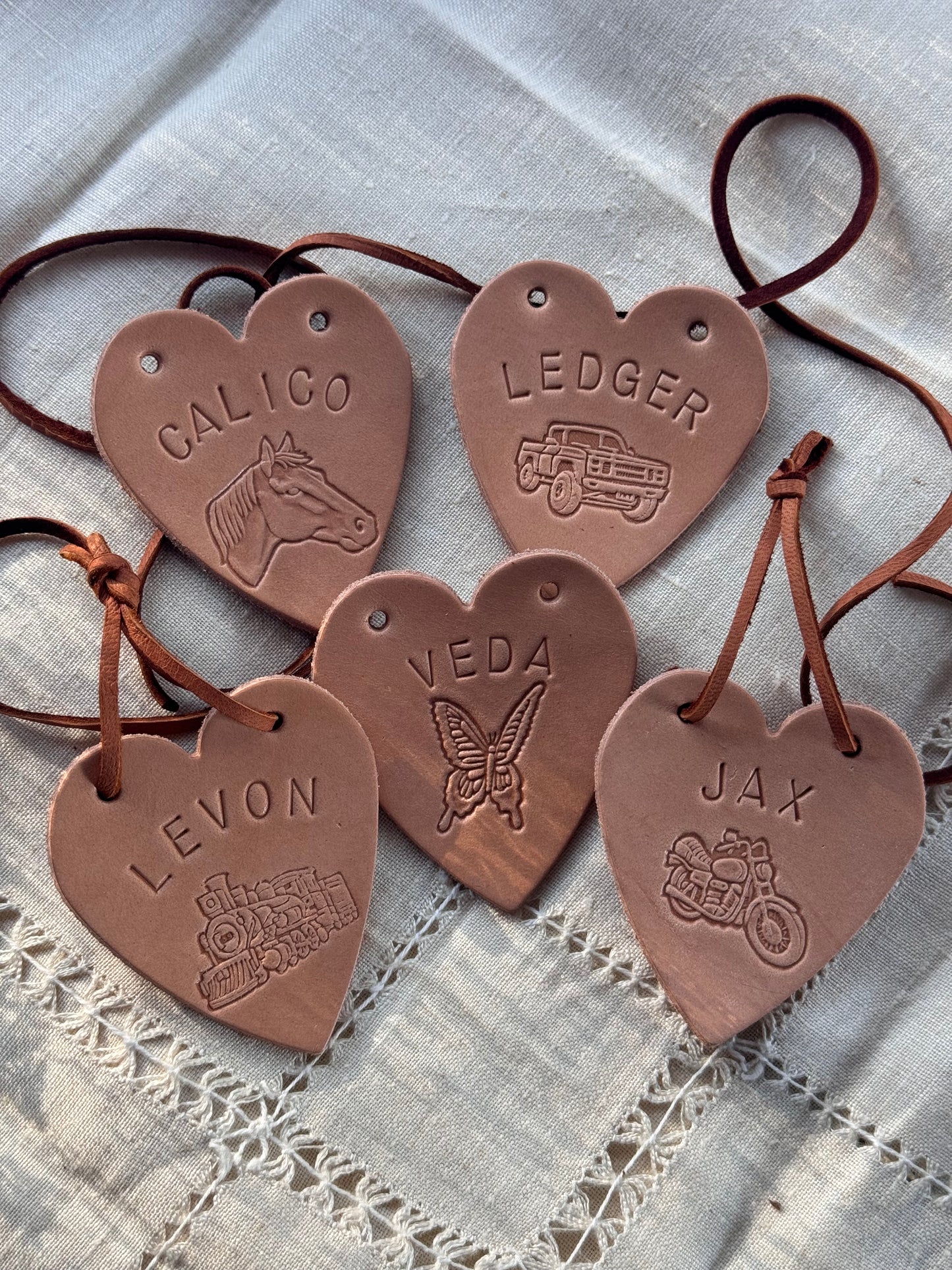 Custom Name Heart Hanging ornament