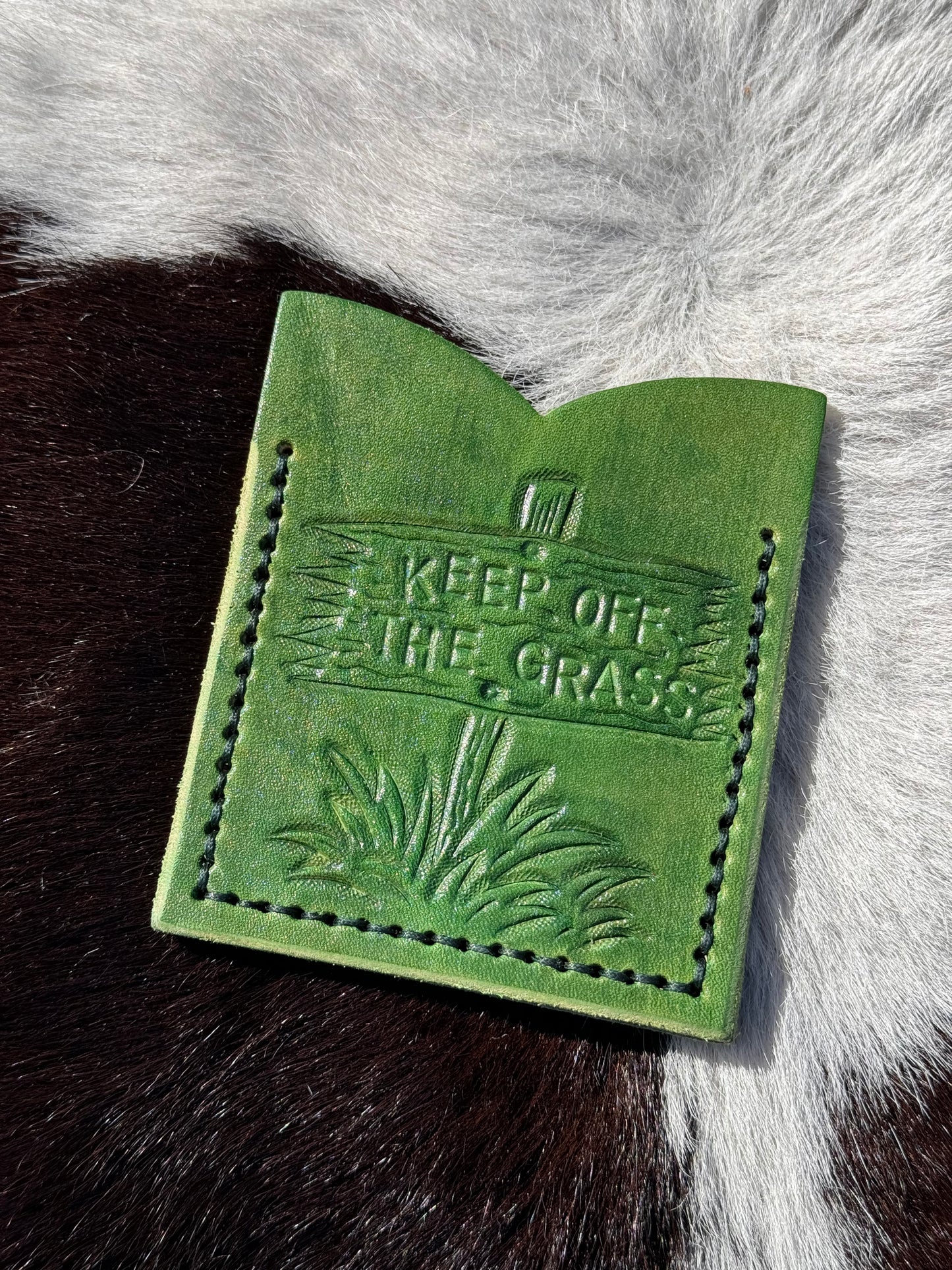 Keep Off The Grass Card Holder