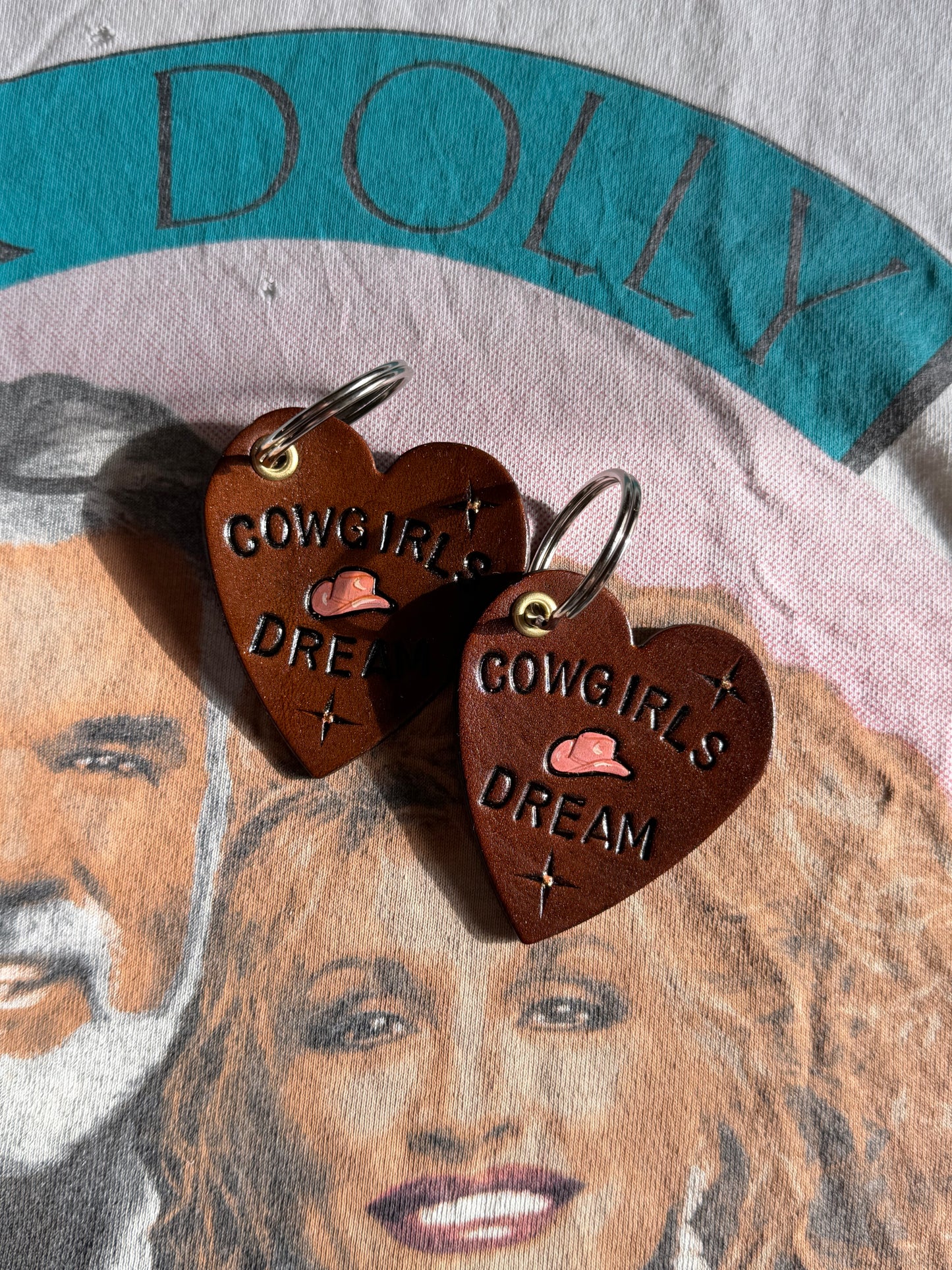 Cowgirls Dream Heart Fob
