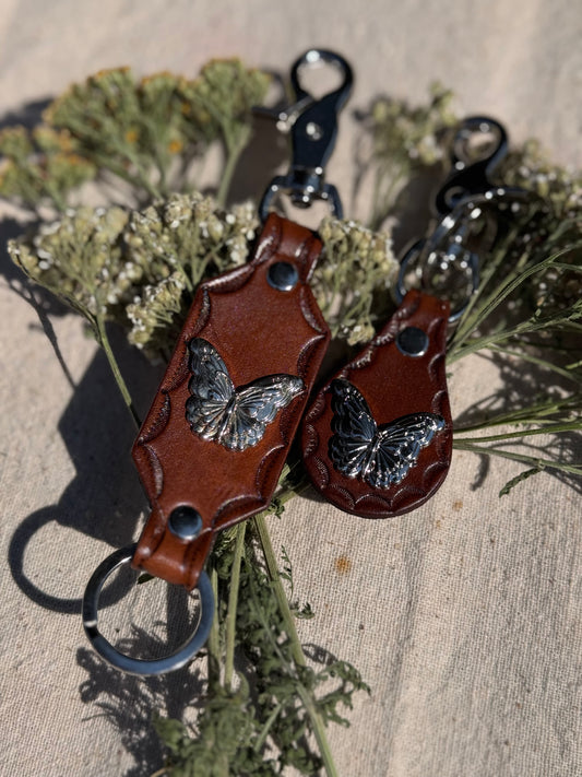Mariposa Concho Keychain
