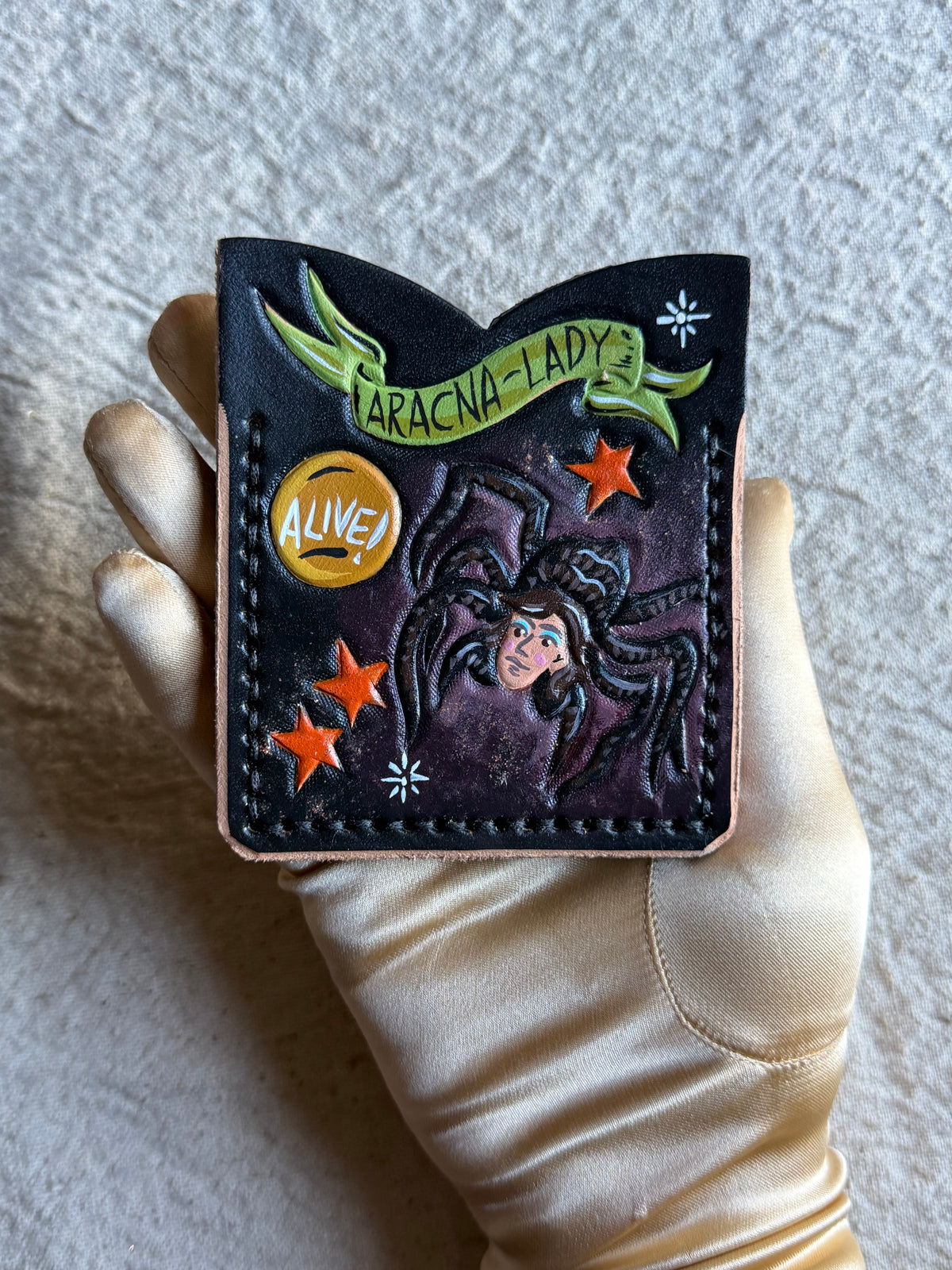 Arachna-Lady! ALIVE!! Card Holder