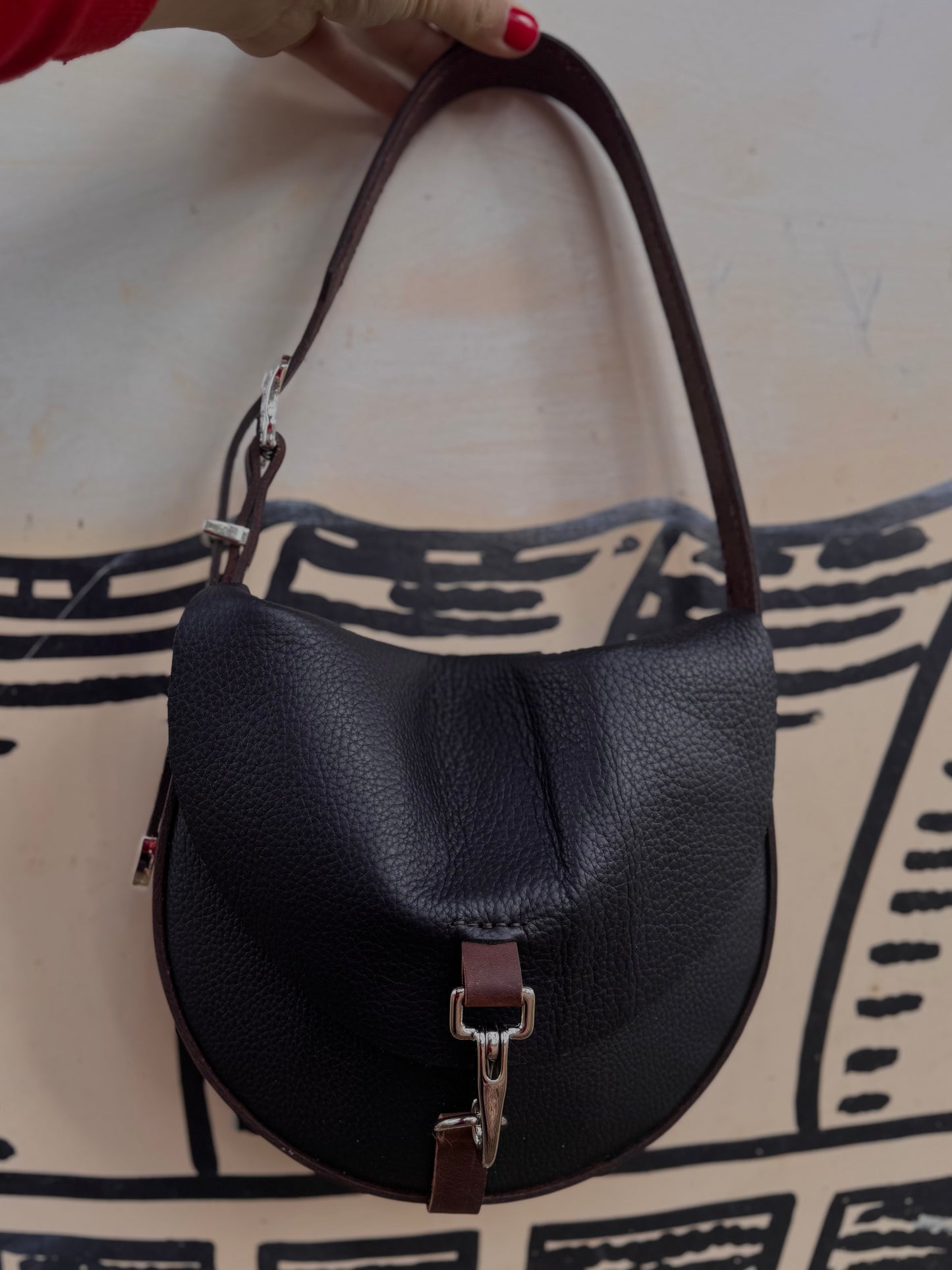 One of a Kind Cowgirl Ophelia with hand stamped strap