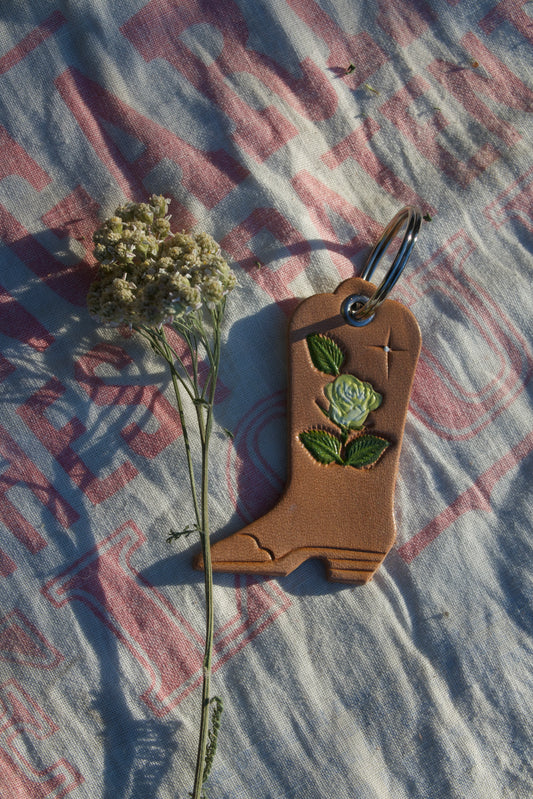 Yellow Rose Boot Fob