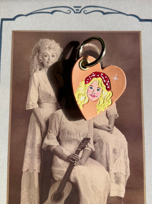 Dolly Portrait Heart Fob